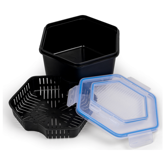 Cutie momeala Zebco - Secure-Lock Bait Box and Sieve 2.0L